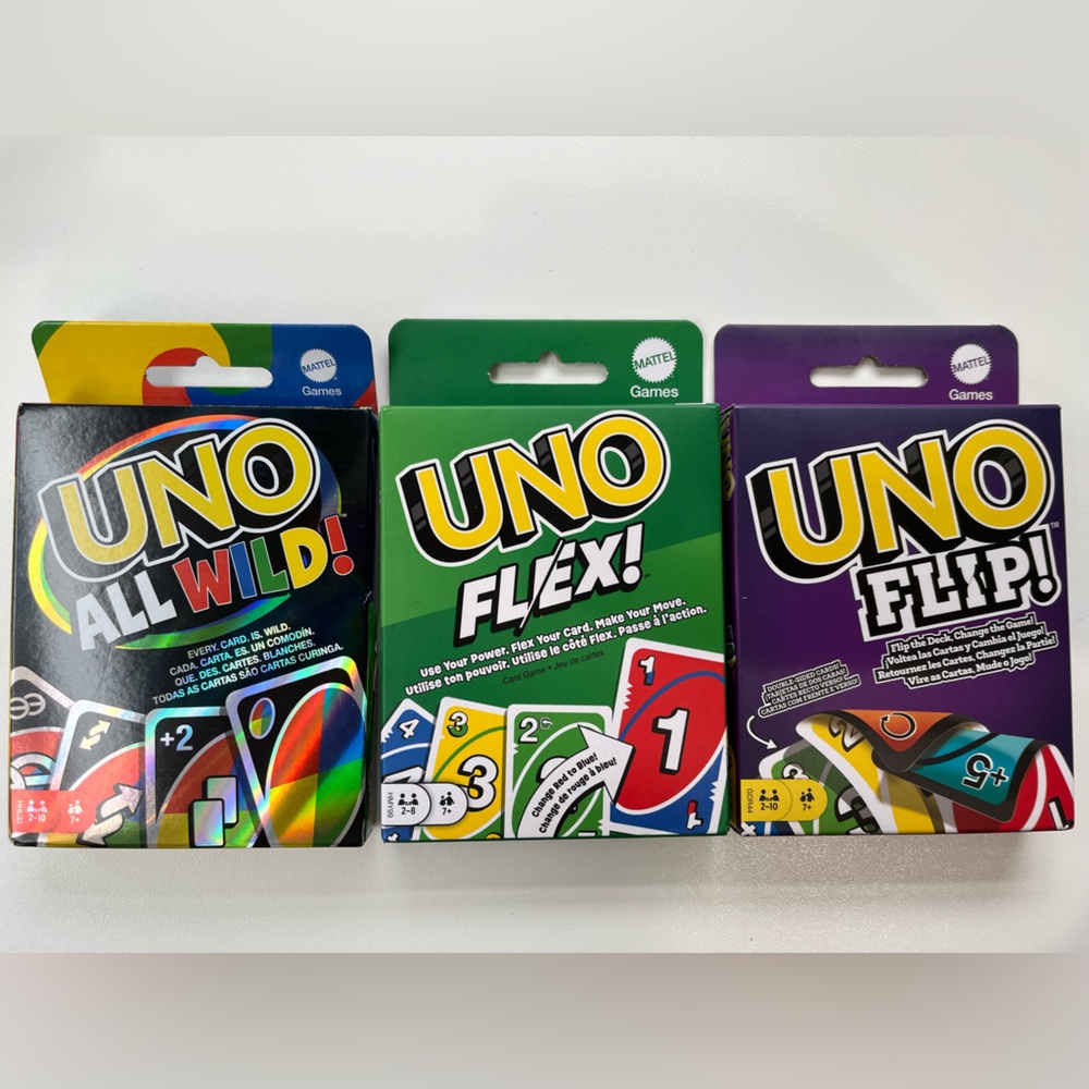3 UNO Games - All Brand New